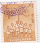Sellos de Asia - Nepal -  Año Internacional del Niño
