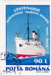 Sellos de Europa - Rumania -  centenario servicio marítimo rumano