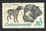Sellos de Europa - Checoslovaquia -  1897 - L Aniversario de la Sociedad Nacional de Perros de Caza