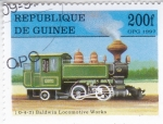 Sellos de Africa - Guinea -  locomotora antigua 