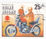 Sellos de Africa - Guinea Bissau -  moto- Suzuki
