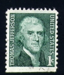 Stamps United States -  Thomas Jefferson