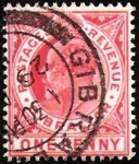 Stamps Gibraltar -  GEORGE V - 1 P.