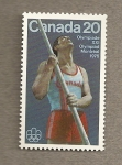 Sellos de America - Canad� -  Saltador de pértiga, Olimpiadas Montreal