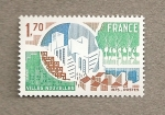 Stamps France -  Ciudades nuevas