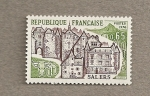 Stamps France -  Vista de Salers