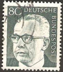 Stamps Germany -  514 - Presidente G. Heinemann