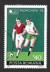 Sellos de Europa - Rumania -  2495 - Campeonato Mundial de Fútbol R.F. Alemana´74