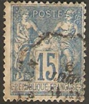Stamps France -  sentado