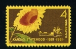 Stamps : America : United_States :  Centenário de Kansas