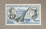 Sellos de Europa - Francia -  Aviadores Mermoz, Saint Exupery, Concorde