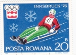 Sellos de Europa - Rumania -  OLIMPIADA INVIERNO INNSBRUCK'76