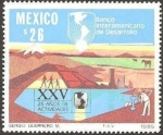 Stamps Mexico -  Banco Internacional de Desarrollo, XXV años de actividades