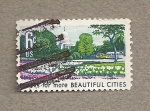 Stamps United States -  Azaleas y tulipanes en el Capitolio