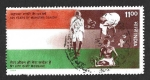 Sellos de Asia - India -  1494 - CXXV Aniversario del Nacimiento de Mahatma Gandhi