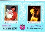 Sellos de Asia - Yemen -  PINTURA-Día de la Madre