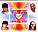 Sellos de Africa - Liberia -  75 aniversario Rotary Internacional