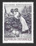 Sellos del Mundo : Europa : Austria : 663 - Centenario de la Sociedad de Artes Visuales