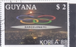  de America - Guyana -  OLIMPIADA BARCELONA'92