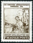 Stamps Hungary -  Rembrant