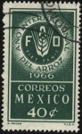 Stamps Mexico -  FAO. Espiga de arroz. Año internacional del arroz.