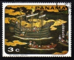Stamps Panama -  Pintores: Escuela japonesa
