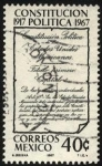 Stamps America - Mexico -  50 años de la Constitución Política. 1917-1967.
