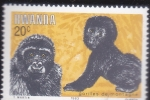 Stamps : Africa : Rwanda :  gorilas de montaña