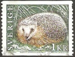 Stamps Europe - Sweden -  fauna, un erizo