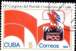  de America - Cuba -  III CONGRESO PARTIDO COMUNISTA DE CUBA