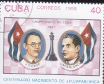  de America - Cuba -  CENTENARIO NACIMIENTO J.R.CAPABLANCA
