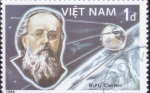 Stamps Asia - Vietnam -  Satélite Sputnik 1, Konstantin Ziolkovsky (1857-1935)