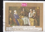 Stamps Asia - Yemen -  PINTURA-LOUIS LE NAIN