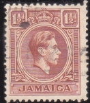 Sellos de America - Jamaica -  George VI 