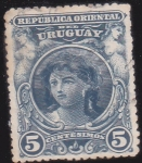 Sellos del Mundo : America : Uruguay : MUJER JOVEN