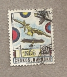 Sellos de Europa - Checoslovaquia -  Máquinas voladoras