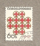 Stamps Czechoslovakia -  50 Aniv. Cruz roja