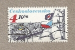 Stamps : Europe : Czechoslovakia :  Industria naviera