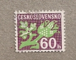 Stamps Czechoslovakia -  dibujo simbólico