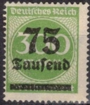 Sellos de Europa - Alemania -  Cifras con impresion oficial(imperio aleman).