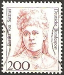 Stamps : Europe : Germany :  1330 - bertha von suttner, escritora