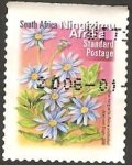 Stamps South Africa -  flora, margarita azul