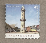Stamps Germany -  Faro de Warnemünde