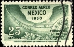 Stamps Mexico -  Ferrocarril del Sureste, frutos tropicales. Correo Aéreo.