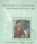  de America - Cuba -  Pintores cubanos- retrato de Victor Manuel