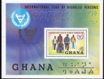  de Africa - Ghana -  AÑO INTERNACIONAL DE LAS PERSONAS DISMINUIDAS