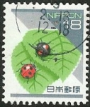 Stamps Japan -  Hojas y mariquitas