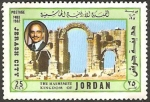 Sellos de Asia - Jordania -  hussein y ciudad de jerash
