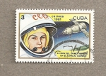 Stamps Cuba -  XX Aniv. del primer hombre en el espacio