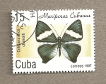 Stamps Cuba -  Mariposa Colobura circe